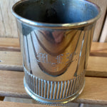 Silver tankard engraved with initials M.  E. C. (preloved)