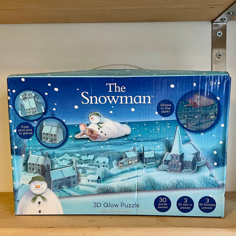 The Snowman 3D glow puzzle, still sealed but box is tatty (preloved)