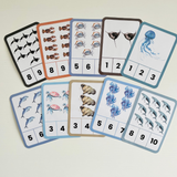 Ocean Creatures Counting Flashcards