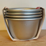 Pack of 4 pudding moulds (preloved)