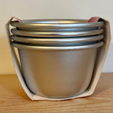 Pack of 4 pudding moulds (preloved)