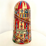 Helter skelter shaped biscuit tin (preloved)