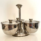 Stainless steel relish dish (preloved)