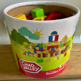 Chad Valley wooden blocks - 1 block missing! (preloved)