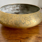 Engraved brass bowl (preloved)