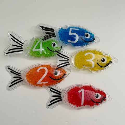 Bubble and squish fish numbers 1-5 (preloved)