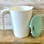 White plastic jug with lid (preloved)