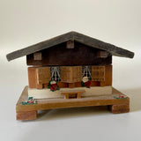 Miniature wooden cabin trinket box (preloved)