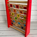 Alphabet and number blocks frame