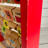 Alphabet and number blocks frame