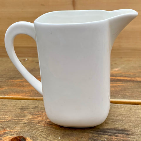 Tall white ceramic jug (preloved) *DELICATE ITEM*