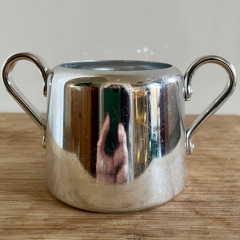 Stainless steel sugar bowl (preloved)