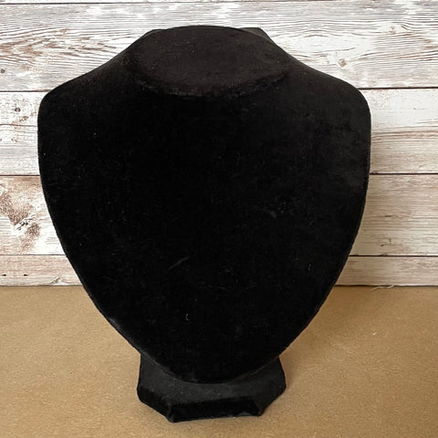 Black velvet necklace display stand (preloved)