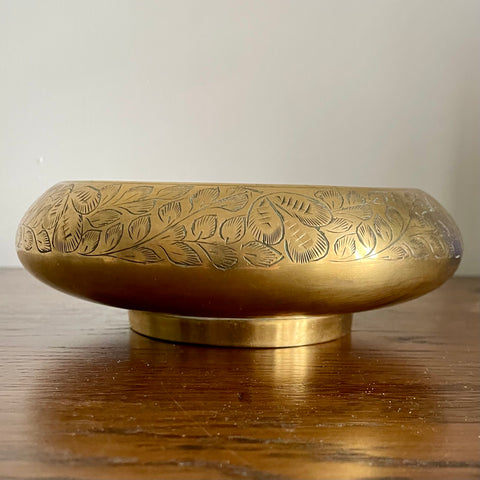 Engraved brass bowl (preloved)