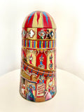 Helter skelter shaped biscuit tin (preloved)