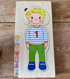 Playtive Junior Montessori Educational Body Part Puzzle (preloved)