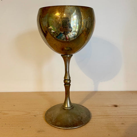Tarnished silver plated goblet (preloved)