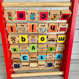 Alphabet and number blocks frame