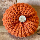 Handmade pumpkin - medium orange colour