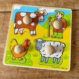 Bigjigs Toys My First Peg Puzzle - Farm (preloved)