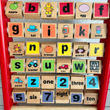 Alphabet and number blocks frame