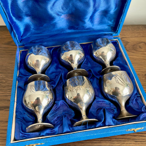 Set of 6 boxed goblets (preloved)