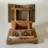 Miniature wooden cabin trinket box (preloved)