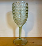 Acrylic green goblet (preloved)