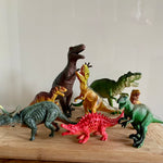 Set of 8 plastic dinosaurs (preloved)