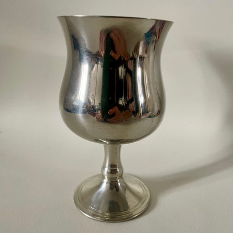 Shiny metal goblet - larger size (preloved)