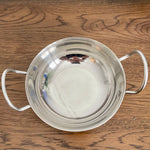 Stainless steel balti dish (preloved)