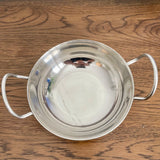 Stainless steel balti dish (preloved)