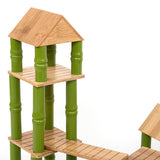 Bamboo building blocks - class set