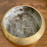 Engraved brass bowl (preloved)