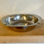 Stainless steel bowl with moulded handles - scratched (preloved)