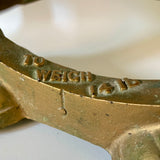 Set of vintage gold and green weighing scales (preloved)