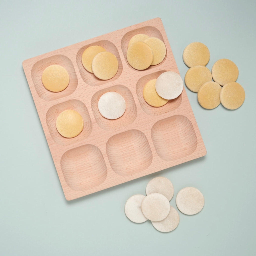 Sorting Containers Trays Wooden sorting tray with 9 frames – Little Acorns