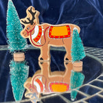 Lanka Kade reindeer with reins