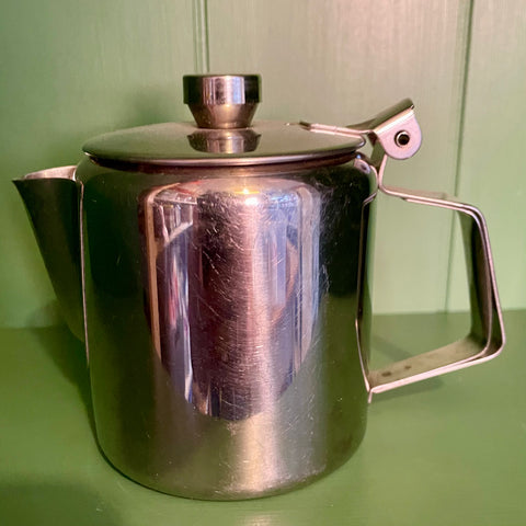 Small stainless steel teapot (preloved)
