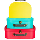 Bright retro suitcases - set of 3