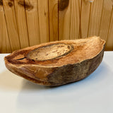 Half natural coconut bowl