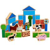 Wooden farm building blocks toy - 40 blocks