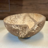 Small polished coconut shell bowl