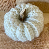 Handmade pumpkin - small cream