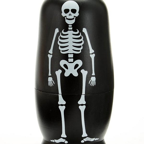 Skeleton and skull nesting dolls – Little Acorns
