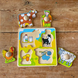 Bigjigs Toys My First Peg Puzzle - Farm (preloved)