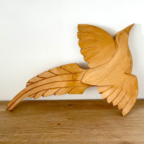 Hand carved wooden bird (preloved)