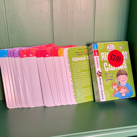 Biff, Chip & Kipper alphabet games-55 cards with fun games (preloved)