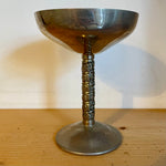 Metal goblet with decorative stem (preloved)