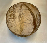 Small polished coconut shell bowl